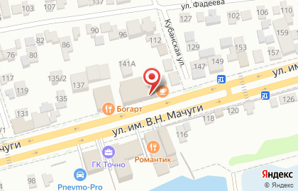 Частное охранное предприятие Витязь Рубеж в Карасунском районе на карте