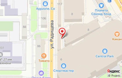 Орхидея на улице Радищева на карте