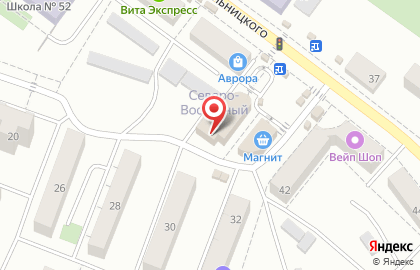 Киоск фастфудной продукции Шафран на улице Богдана Хмельницкого на карте