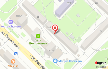 Магазин штор и карнизов Барыня на улице Республики на карте