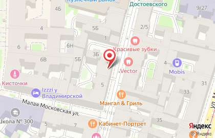 Первая Ветаптека на улице Достоевского, 5 на карте