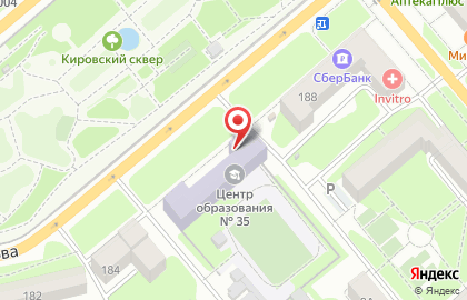 Центр образования №35 в Пролетарском районе на карте