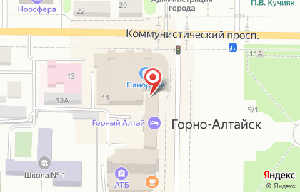 Гостиница Горный Алтай в Горно-Алтайске на карте