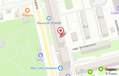 Аптека Центральная районная аптека №111 на улице Ухтомского на карте