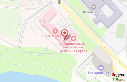 Банкомат ТрансКредитБанк, филиал в г. Екатеринбурге на Гражданской улице на карте