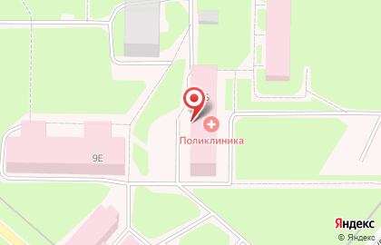 Взрослая поликлиника на карте