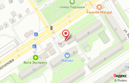 Магазин Чайка на улице Колотилова на карте