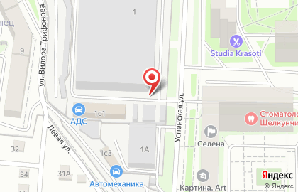 Автотехцентр Автодомсервис на Успенской улице на карте