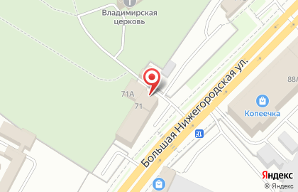 Магазин автотоваров на Большой Нижегородской улице на карте