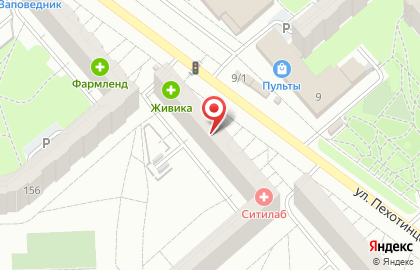 Магазин и киоск по продаже хлебобулочных изделий Вира в Железнодорожном районе на карте