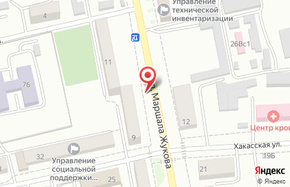 EХ на улице Маршала Жукова на карте