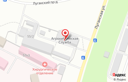 Гараж на Луганской улице на карте