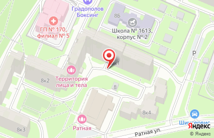 Юго-западного АО при Поликлинике # 221 Травмпункт на карте