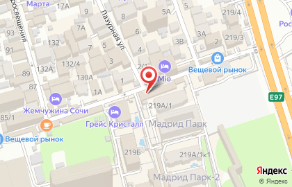Продуктовый магазин в Сочи на карте