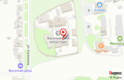Сретенская церковь на Васильевской улице на карте