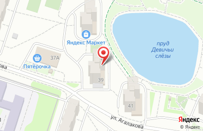 Магазин Красное & Белое на улице Агалакова на карте