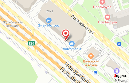 Автомойка Синий Кит на Привольной улице на карте