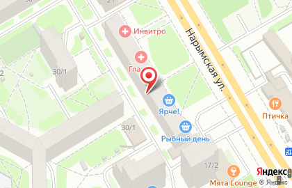 Офтальмологический центр Глазка на Нарымской улице на карте