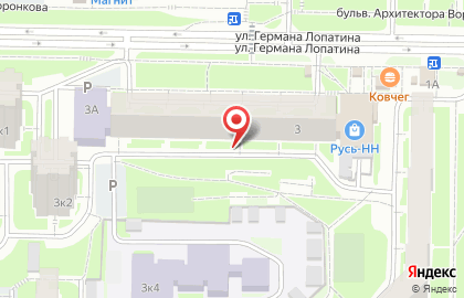 Указатель системы городского ориентирования №6659 по ул.Германа Лопатина, д.3/2 р на карте