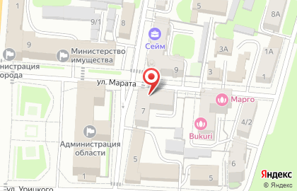 Магазин Продукты в Центральном районе на карте