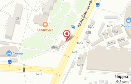 Киоск по продаже печатной продукции Иркутскпечать в Центральном районе на карте