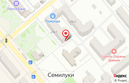 СберБанк России на улице Чапаева, 29 к 1 в Семилуках на карте