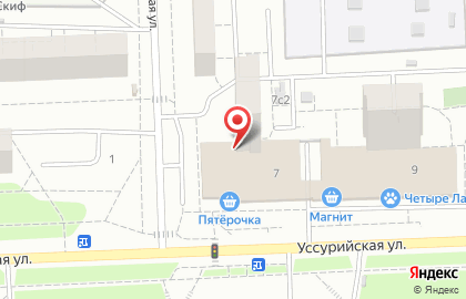Пятерочка Универсам на Щёлковской (ул Уссурийская) на карте