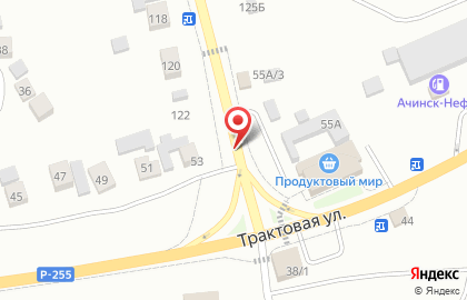 Киоск по продаже фастфудной продукции на Трактовой улице на карте