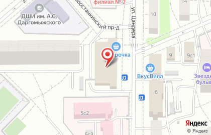 Компания Мильстрим в Останкинском районе на карте