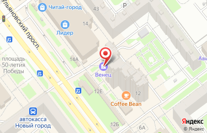 Банкомат Венец на Ульяновском проспекте на карте