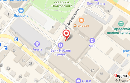 Оператор связи МТС на улице Бирюзова на карте