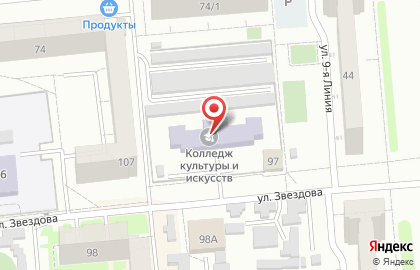 Омский библиотечный техникум на карте