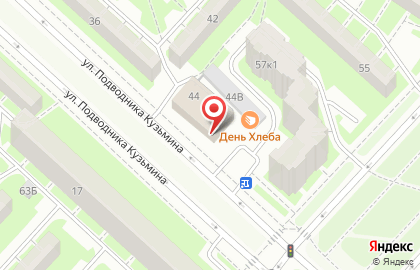 Магазин зоотоваров Котофей на улице Подводника Кузьмина на карте
