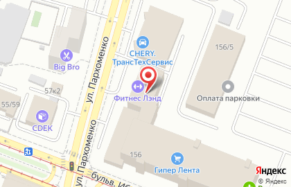 Магазин автозапчастей Emex на улице Пархоменко на карте