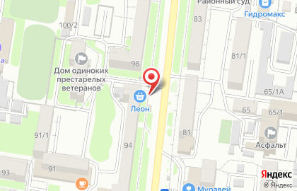 Магазин овощей и фруктов на Театральной улице на карте