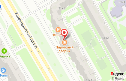 Кафе Пироговый дворик в Санкт-Петербурге на карте