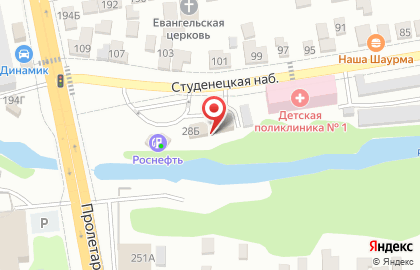 Шиномонтажная мастерская в Тамбове на карте
