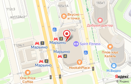 Банкомат СберБанк в Марьино на карте