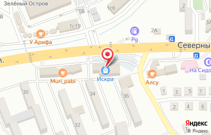 ТЦ Искра на Комсомольской на карте
