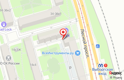 Кофейня #многокофе на Лесном проспекте на карте