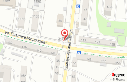 Магазин морепродуктов Дары моря на Коммунистической улице на карте