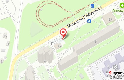 Шиномонтажная мастерская на улице Маршала Ерёменко на карте