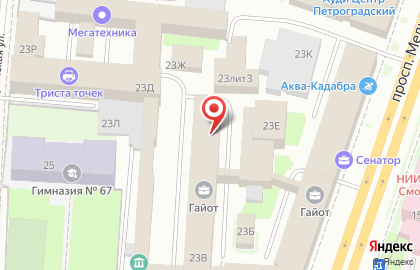 Компания Интервис на улице Профессора Попова на карте