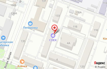 Служба экспресс-доставки Сдэк на улице Якова Эшпая на карте