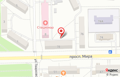 ОАО Банкомат, АК БАРС БАНК на улице Мира на карте