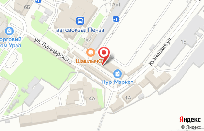 Магазин товаров для шитья и рукоделия, ИП Бакалин А.В. на улице Луначарского на карте
