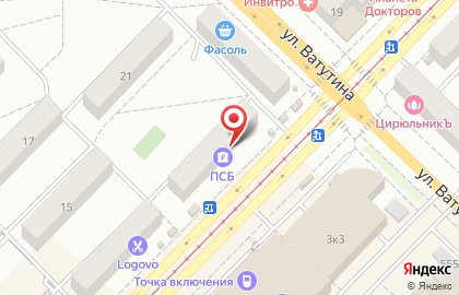 Промсвязьбанк в Новосибирске на карте