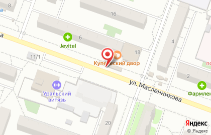Магазин кондитерских изделий на улице Масленникова на карте