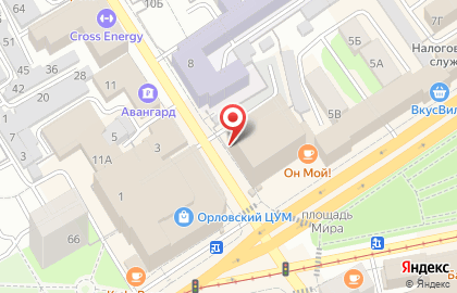 Пекарня Корица в Железнодорожном районе на карте