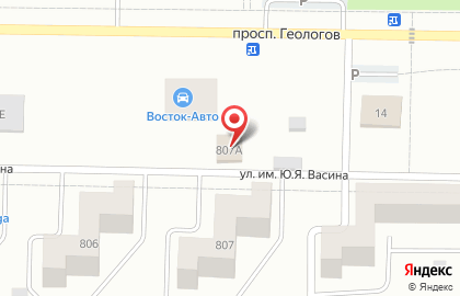 Гастроном в 8-ом микрорайоне на карте